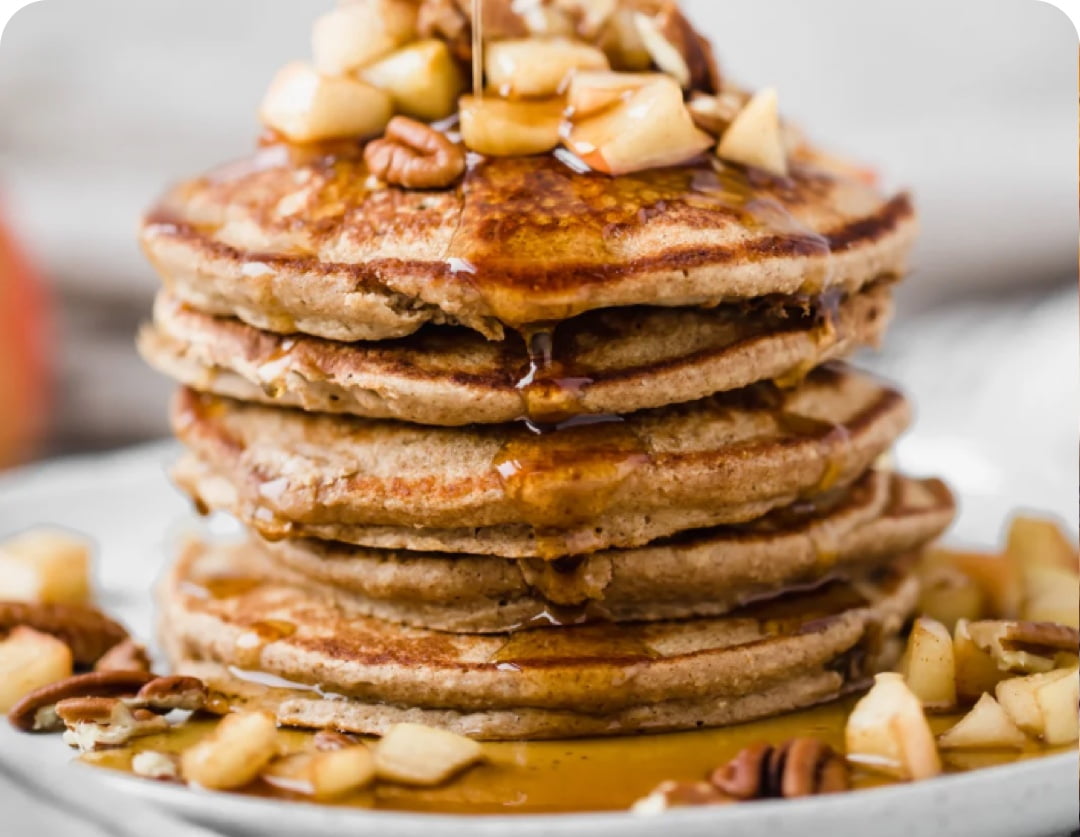 Cinnamon Applesauce Pancakes